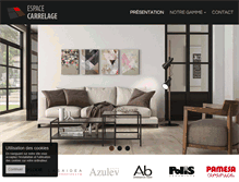 Tablet Screenshot of carrelage-pau.com